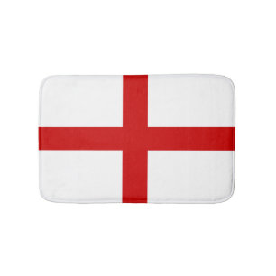England Flag Button Bath Mat