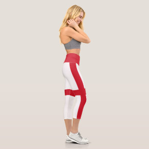 England Flag Capri Leggings