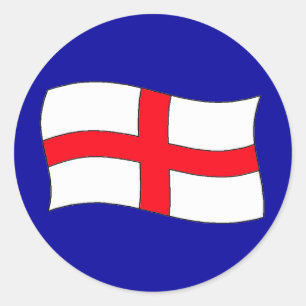 England Flag Classic Round Sticker