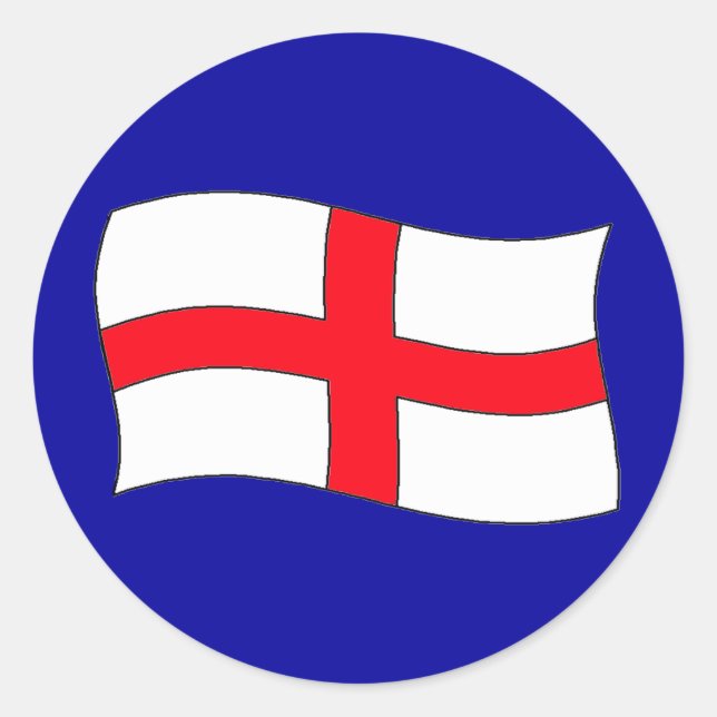 England Flag Classic Round Sticker (Front)