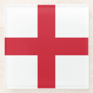England Flag coastercn Glass Coaster