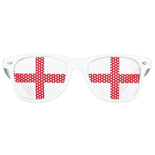 England Flag English Patriotic Retro Sunglasses (Front)