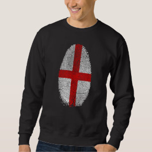 England Flag Fingerprint It is in my DNA English P Sweatshirt