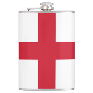 England Flag flacnt Hip Flask