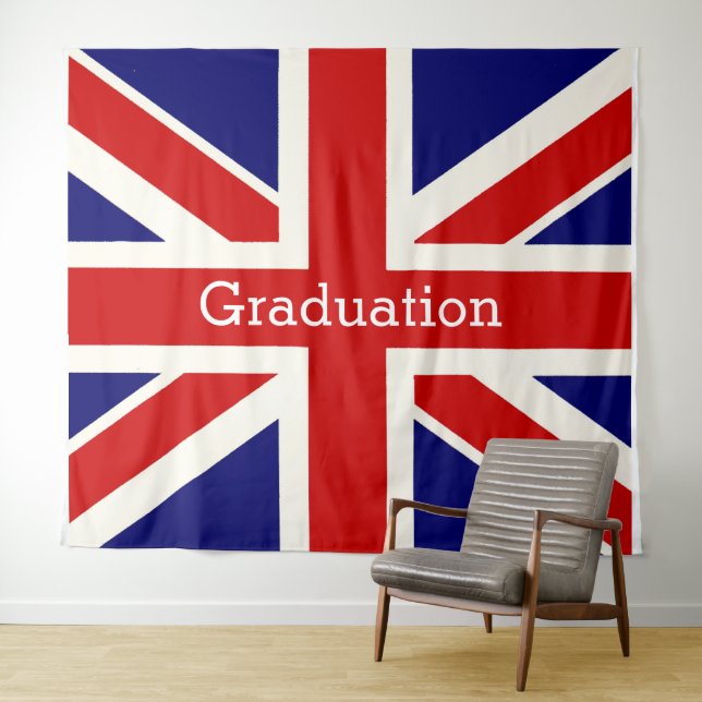 England Flag Graduation BACKDROP Tapestry (In Situ (Horizontal))