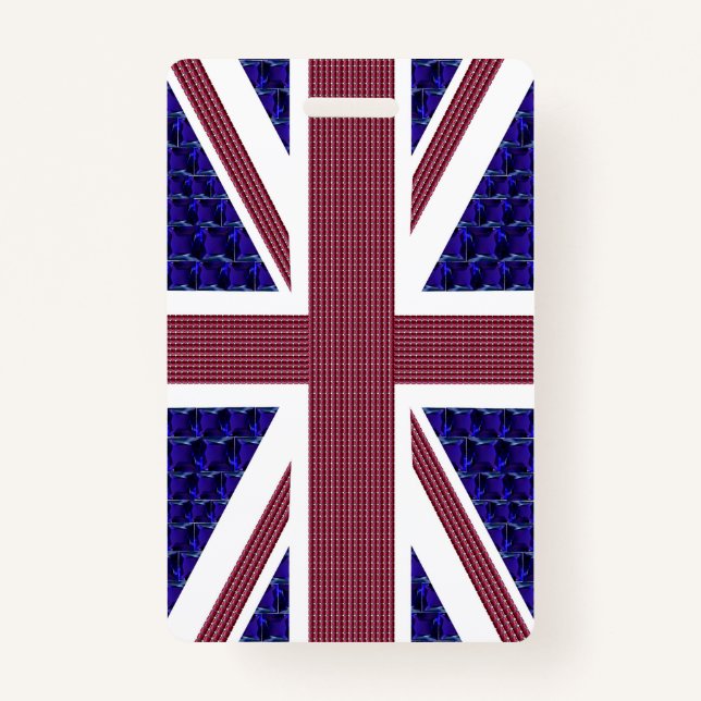  England Flag, Great Britain Flag Badge (Back)