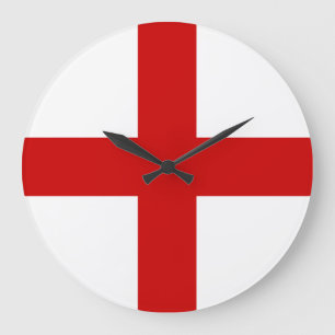 England Flag Large Clock