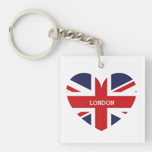 England Flag London Keychain