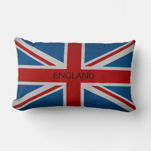 England Flag Lumbar Pillow