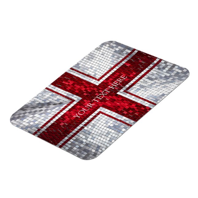 England Flag Mosaic Design Magnet (Left Side)
