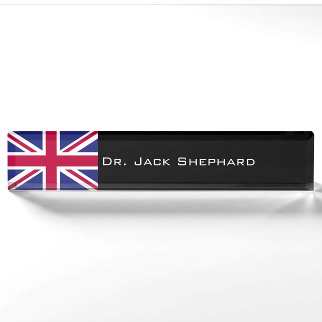 England Flag Nameplate (Front)
