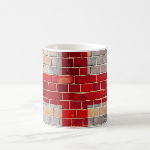 England flag on a brick wall coffee mug