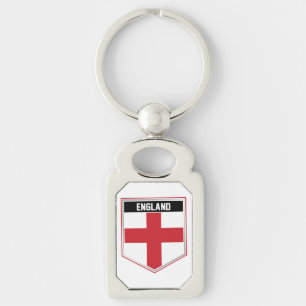 England Flag Shield Keychain