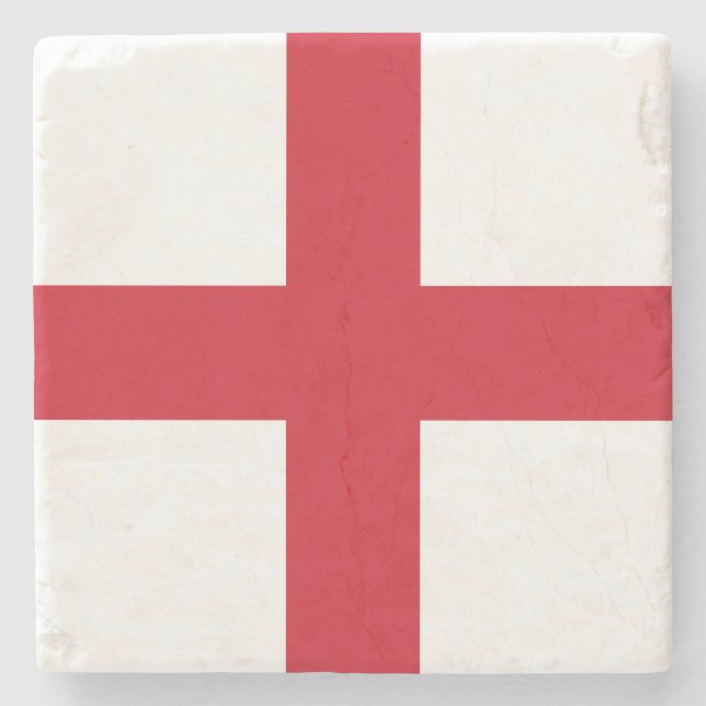 England Flag Stone Coaster (Front)