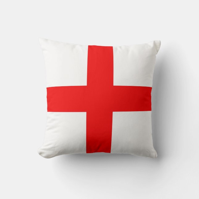 England Flag Throw Pillow (Front)