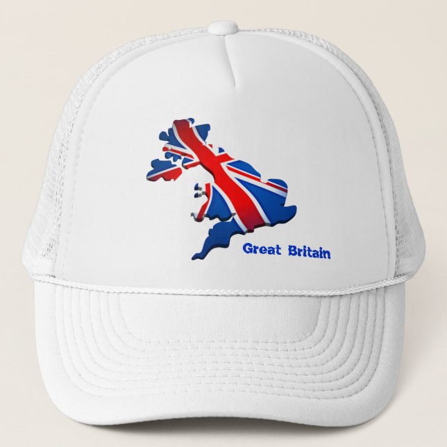 england flag trucker hat (Front)