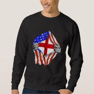 England Flag USA America English Roots Sweatshirt