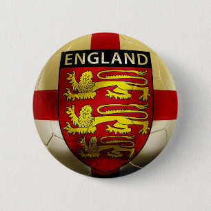 England Football 2 Inch Round Button