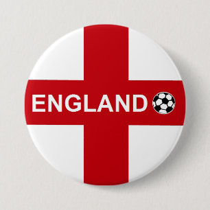 England Football 3 Inch Round Button