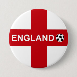 England Football 3 Inch Round Button