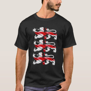 England Football Patriotic English Lions Soccer Cr T-Shirt