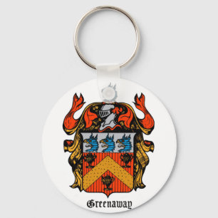 ENGLAND GREENAWAY COAT OF ARMS KEYCHAIN