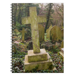 England, London, Highgate Cemetery, gravesite Notebook
