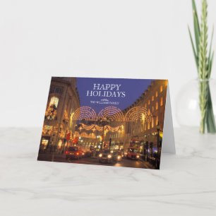 England, London, Regent street at Christmas. Holiday Card