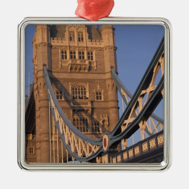 England, London, The Tower Bridge Metal Ornament (Front)
