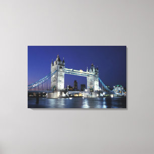 England, London, Tower Bridge 3 Canvas Print