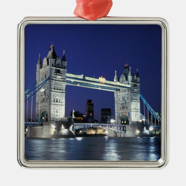 England, London, Tower Bridge 3 Metal Ornament (Front)