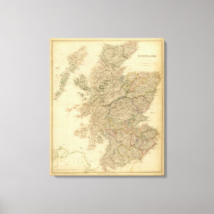 England Map Canvas Print