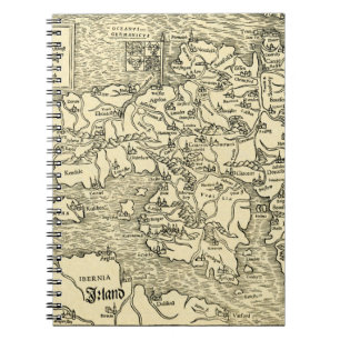 England Map in Ptolemy 's Geographia Universalis Notebook
