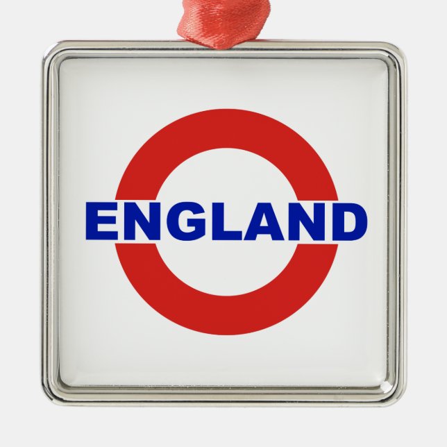 England Metal Ornament (Front)