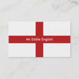 England, Mr Eddie English Business Card