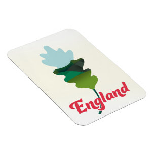 England Oak Leaf Travel poster Magnet