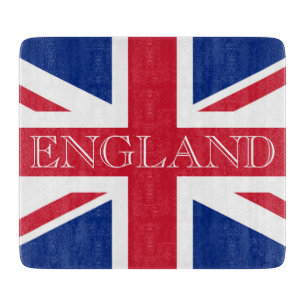 England on Union Jack Flag cbcnt Cutting Board