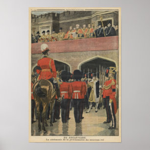 England, proclamation of the new King George V Poster