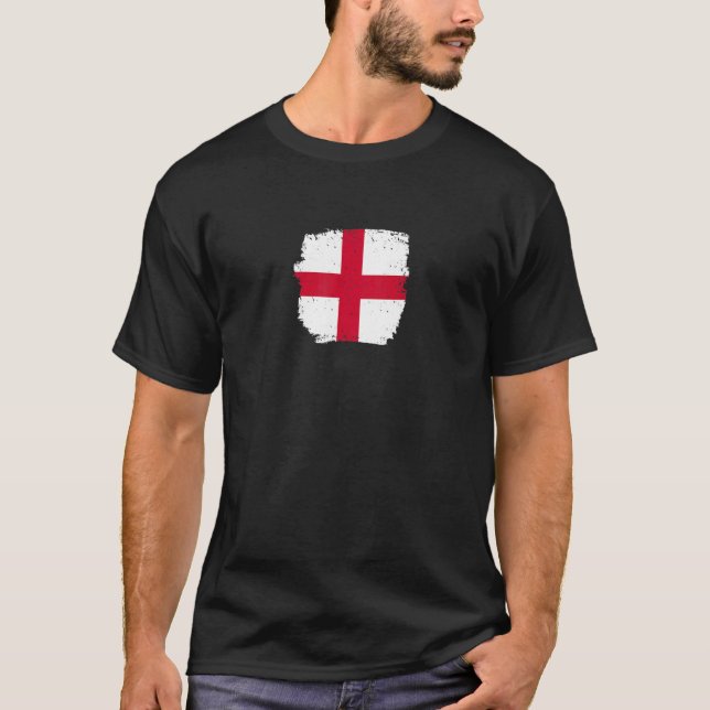 England Proud English Flag T-Shirt (Front)