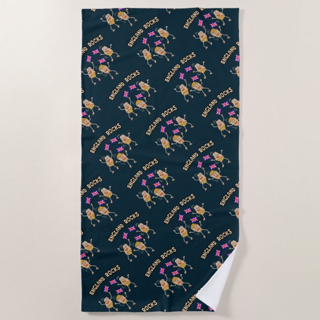 England Rocks Beach Towel (Front)
