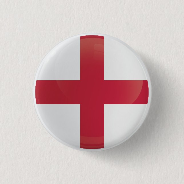England  Round Icon Flag 1 Inch Round Button (Front)