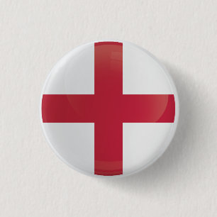 England  Round Icon Flag 1 Inch Round Button