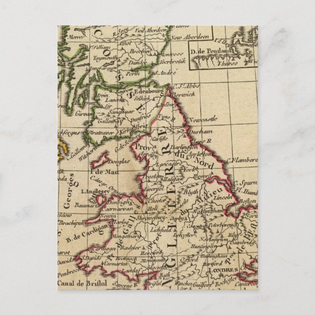 England, Scotland, Ireland Postcard (Front)