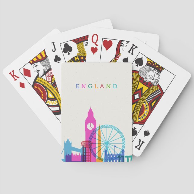 England Skyline Playing Cards (Back)