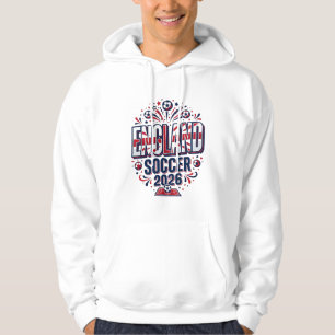 England Soccer 2026 Soccer Bold Country Typography Hoodie