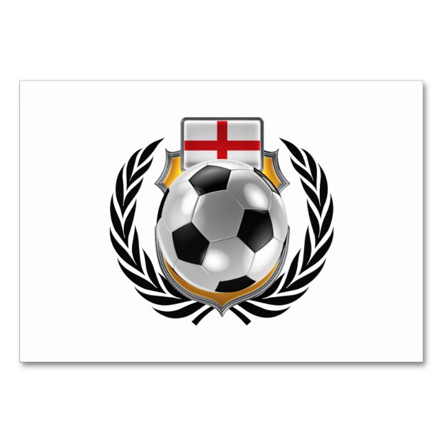 England Soccer Champions Table Number (Front)