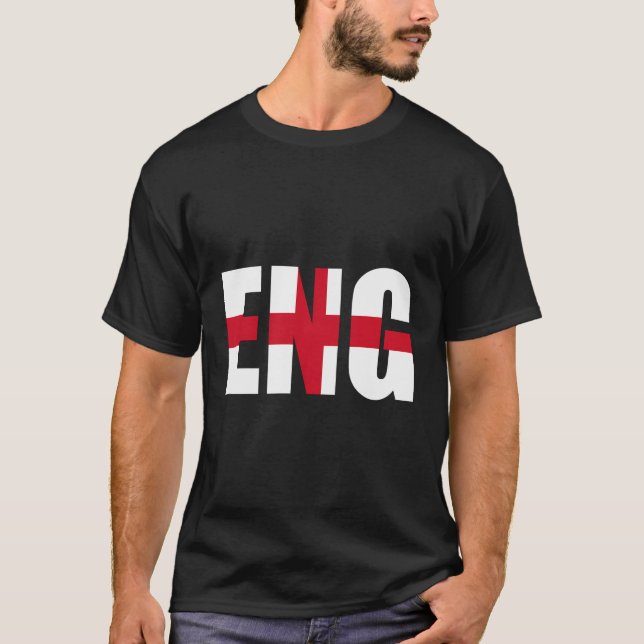 England Soccer English Football Fan T-Shirt (Front)