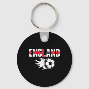 England Soccer Fans Jersey - English Flag Footll L Keychain