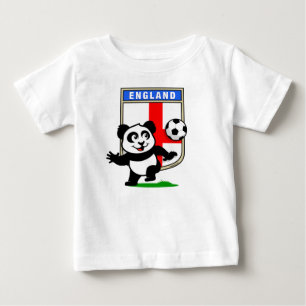 England Soccer Panda (light shirts) Baby T-Shirt