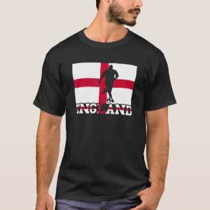 England Soccer Player Proud Football Ball English  T-Shirt